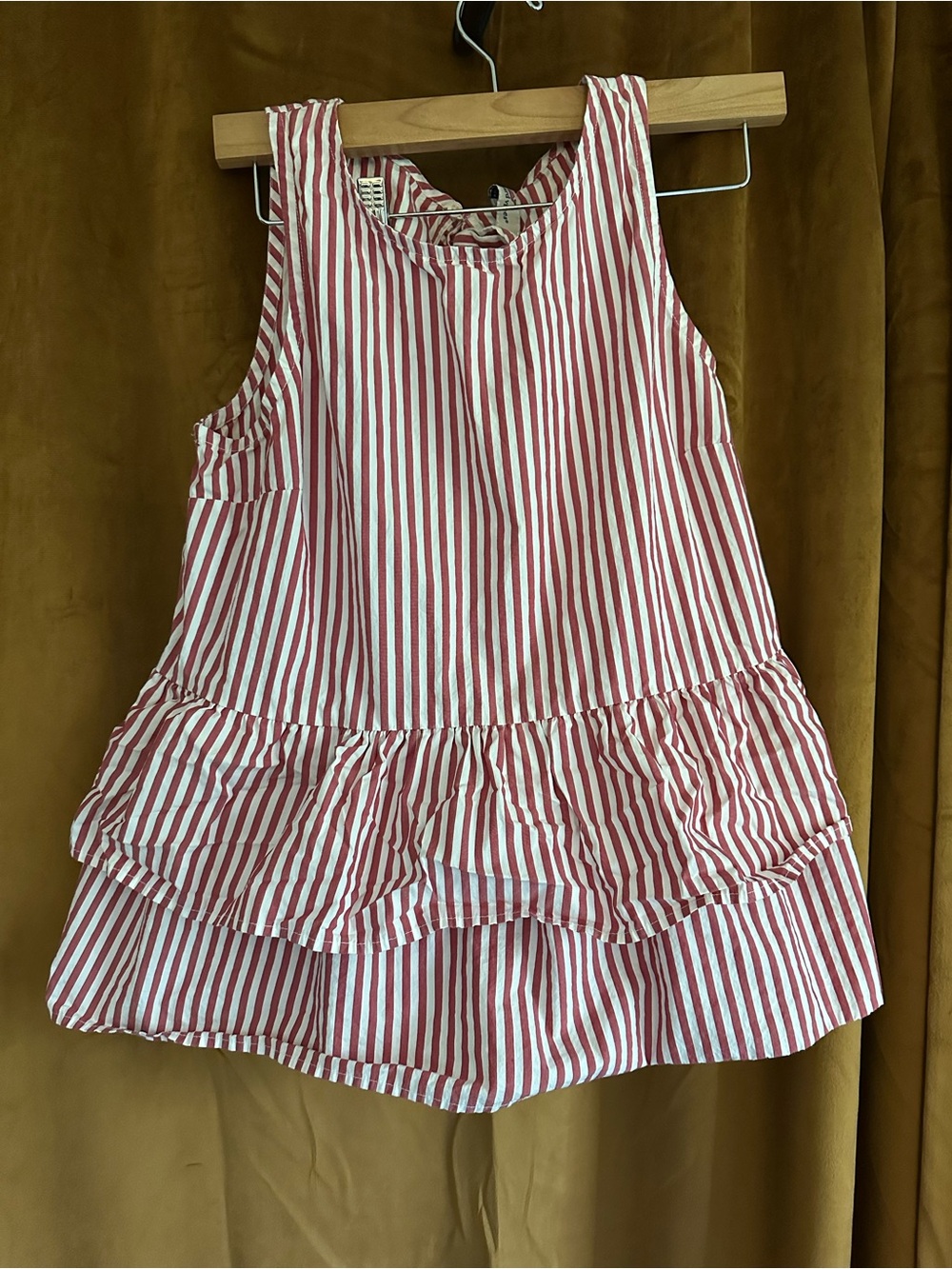 Vineyard Vines Pink and White Striped Sleeveless Top